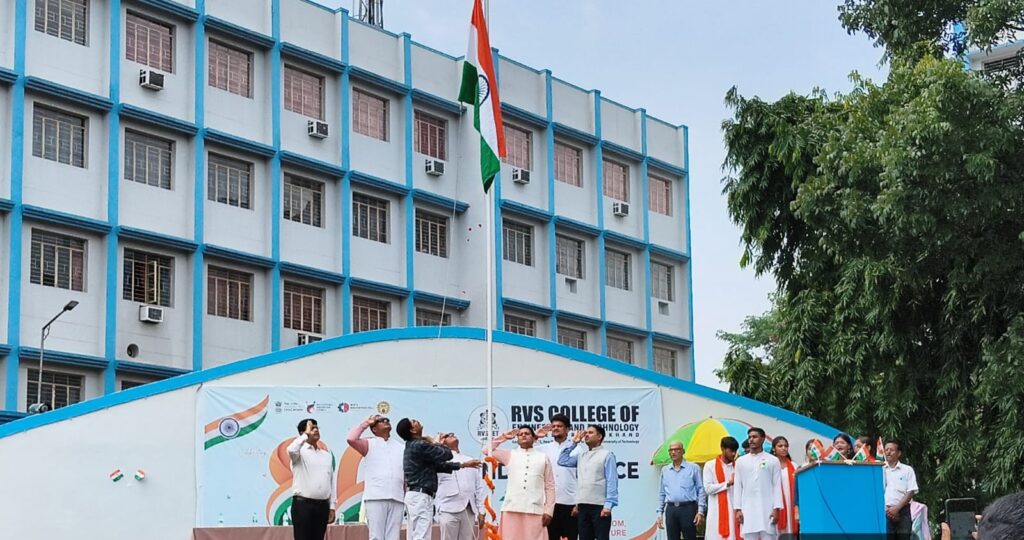 Tricolor Hoisted with Pride at RVS College, Campus Immersed in Patriotism